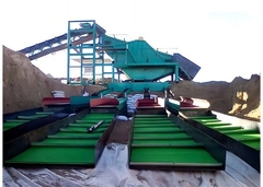 1m X 16m PE พื้นผิวสีน้ําเงินทอง กระเบื้องปั่นทองคําสําหรับเหมืองทองคํา