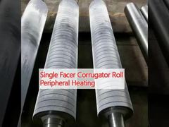 เครื่องทำความร้อนอุปกรณ์ต่อพ่วงแบบม้วน Facer Corrugator เดียว