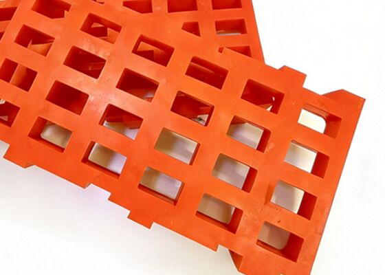 LS Series Abrasion-Resistant Black Modular Rubber Screen Panel 305x610mm for Mining ISO9001 Technical