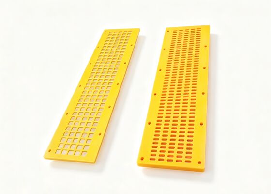 Self Cleaning Red Polyurethane Flexible Mats for Sticky Fine Mineral Separation