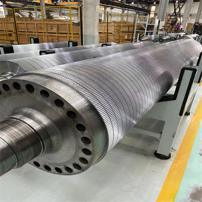 Tungsten Carbide Coated Corrugated Roller 48CrMo Alloy Steel