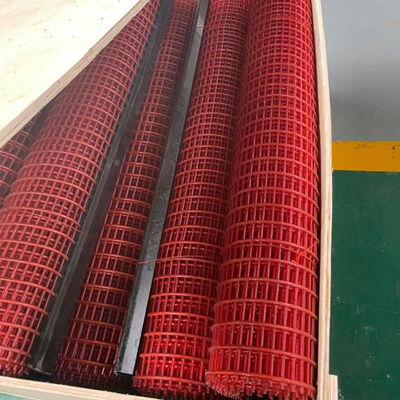 3mm Square Red Color PU Coated Tufflex Screen with High Wear Resistance for Dewatering Mining