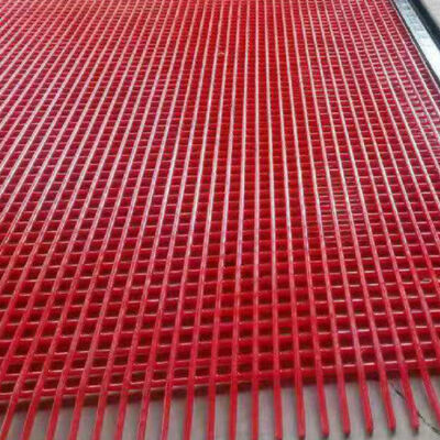 Abrasion Resistant Polyurethane Coated Steel Braided Wire Mesh Tufflex Screen with High Wear Resistance