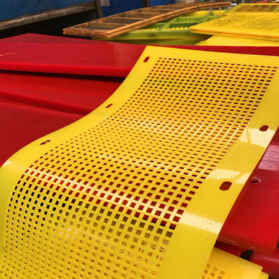Flip-Flop Mesh Polyurethane Screen Panel with 1m Width 45 Shore Hardness for Sticky Slurry Processing