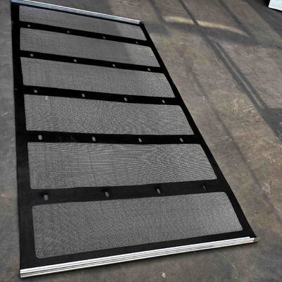 316SS Stainless Steel Grommet Screen with PU Strip Reinforced for 30% Larger Open Screening Area