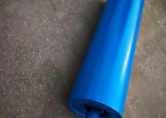 Mine Conveyor Self-Cleaning Rubber Disc Support Roller