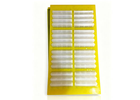 Customizable Red Polyurethane Dewatering Screen Panel with 0.5mm Slot Opening for Industrial Slurry Treatment