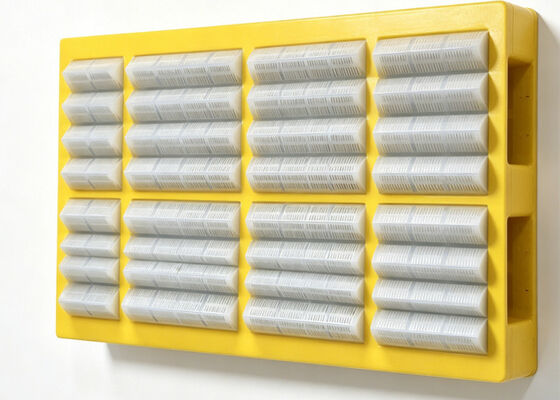 MDS Series Modular Polyurethane Dewatering Screen Panel with 45mm Thickness for Construction Aggregate Washing The MDS