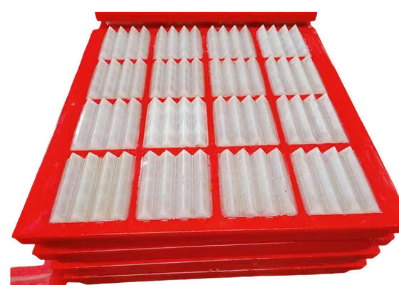 Heavy-Duty PIPO Style Polyurethane Screen Panel with Reinforced Mounting for High Impact Primary Screening