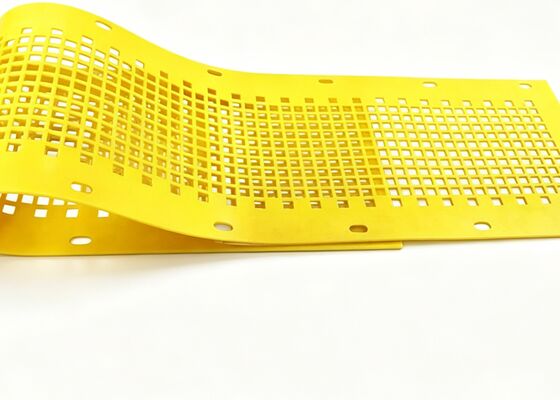 Self Cleaning Red Polyurethane Flexible Mats for Sticky Fine Mineral Separation