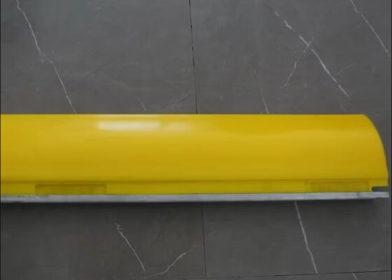 Polyurethane Conveyor Cleaner Yellow Blade Heavy Duty Aggregate Conveyor Application
