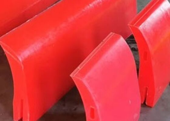 Polyurethane Conveyor Cleaner Blade Black Color High Efficiency Bulk Material Conveyor