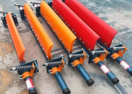 Polyurethane Conveyor Cleaner Blade Black Color High Efficiency Bulk Material Conveyor
