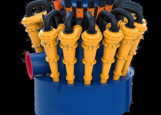 Mining Hydrocyclone Separator With Ceramic Liner For Copper Ore Fine Particle Separation