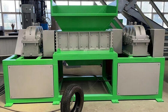 PLC Controlled Dual Shaft Shredder with Overload Protection
