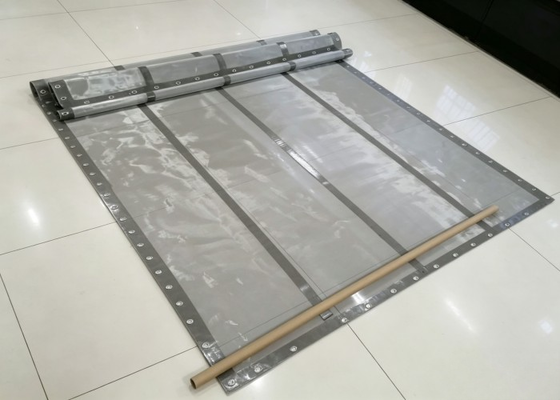 304 Grommet Screen for Rotex Black PU-Strip 46%-76.4% Open Area Mining Separation