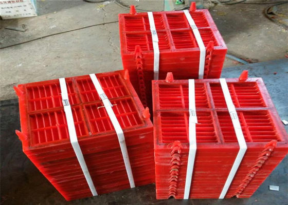 Wear-Resistant Polyurethane Dewatering Screen Panel with Steel Frame and 305mm Width for Mining Industry