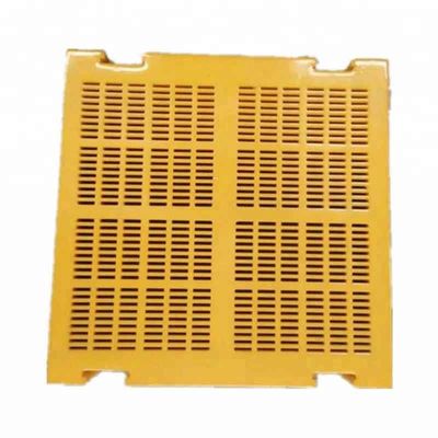 Steel Frame Polyurethane Screen Panel with 0.1mm Slot Opening and 305x305mm Size for Mining Dewatering