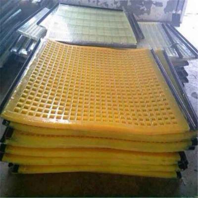 Wear Resistant Polyurethane Tensioned Screen Mats with Self-Cleaning Apertures and Customizable Size for Stone Screening