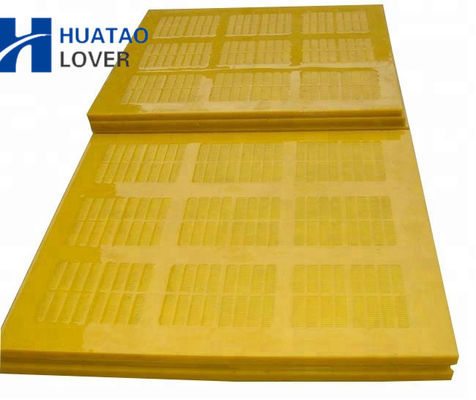 30mm Thickness 0.125mm Hole Width Corrosion Resistant Polyurethane Dewatering Screen Mesh for Mining