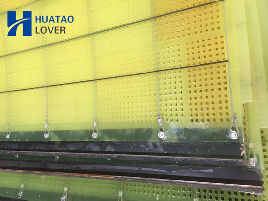 Vibrating Screens PU Screen Panel with Polyurethane Material and Embedded Steel Frame for Mineral Processing Featuring Self-Cleaning Apertures and Wide Range 5-50mm