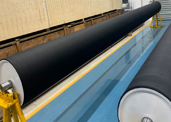 20# สแตนเลส Anti Static สีดํา Hypalon Corona Nip Roller สําหรับ BOPP BOPET FILM