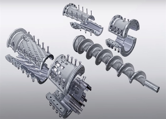 โลหะเหล็กสแตนเลส Defibrator Plug Screw Feeder Shaft