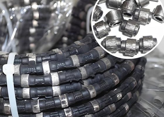 วัคิวัม Sintered สายเพชร Saw Beads แอนติสอว์สําหรับการขุดหินมาร์บอนแกรนิต