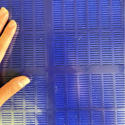 ตะแกรงสั่นสะเทือนแบบเส้นตรงโพลียูรีเทนทนทานต่อการสึกหรอสูง พร้อมขนาดรูรับแสงที่ปรับแต่งได้และการลดเสียงรบกวน