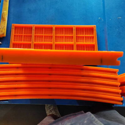 HUATAO WS 85 โพลียูรีเทนกันสึก 305x305 มม. พร้อมรางยึด สำหรับแร่เหล็ก