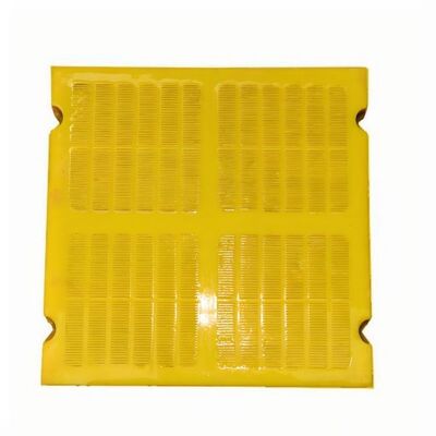 แผ่นกรองโพลียูรีเทนหนา 30 มม. ทนทานต่อการสึกหรอสูง และมีรูพรุนแบบทำความสะอาดตัวเองสำหรับการคัดแยกบอกไซต์