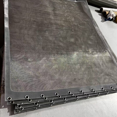 หน้าจอปลอกหุ้มสายไฟที่ได้มาตรฐาน FDA พร้อมขอบ PU โปร่งใสและพื้นที่เปิด 46%-76.4% สำหรับเปลี่ยน Rotex