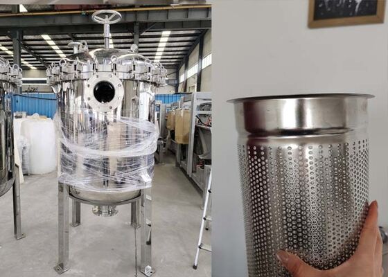 SS Filter Housing 5 Micron Multi Bag Filter สําหรับการกรองสีเคลือบ