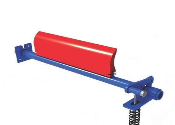 เครื่องขัดสายพานขนส่ง PU สีดํา มีดยืดหยุ่น เครื่องทําความสะอาดขนส่งเหมือง
