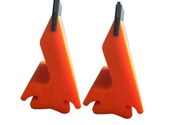 สายพานลำเลียง PU Scraper ใบมีดสีส้ม การใช้งานการจัดการวัสดุจำนวนมากสำหรับงานหนัก