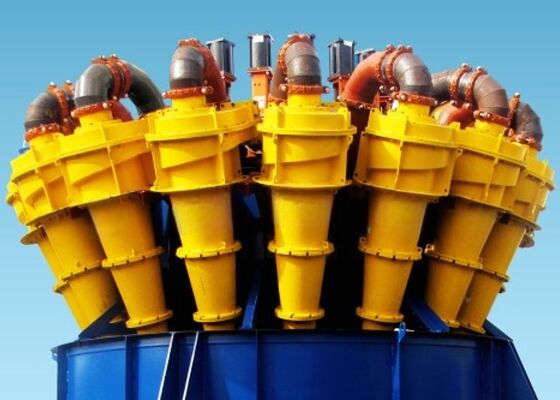 Hydrocyclone พลาสติกประเภทอาหารที่มี PU Liner ที่ทนทานต่อการสวมใส่สําหรับการแยกหลุดศูนย์กลางที่มีประสิทธิภาพในเหมืองแร่
