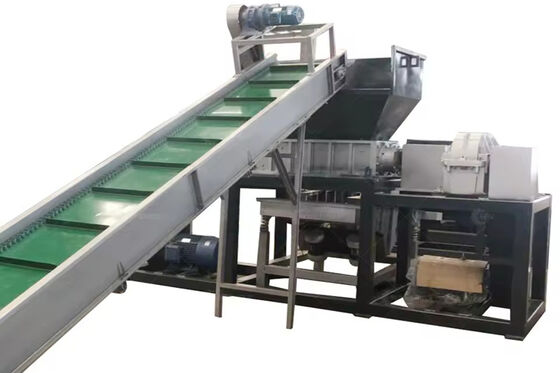 เครื่องบดหุ้นแบบสองมอเตอร์ 60kW สําหรับการรีไซเคิลเศษอะลูมิเนียม