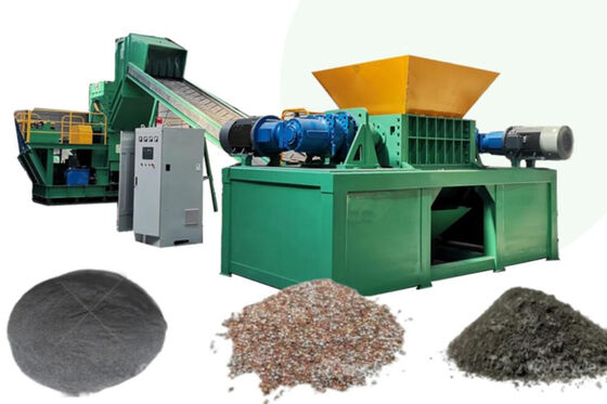 เครื่องทำลายเอกสารเพลาคู่อุตสาหกรรม 60kW สำหรับการรีไซเคิลถังพลาสติก