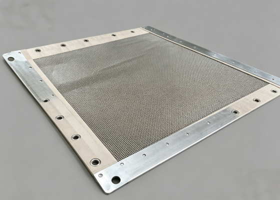 HUATAO 316L Grommet Screen สีดํา PU-stripe ทนต่อสารเคมีสําหรับ Rotex Separators