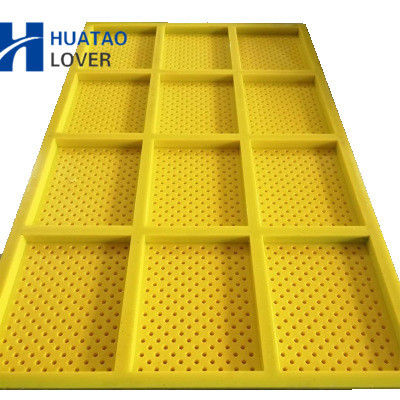 5 มิลลิเมตร Aperture Polyurethane Modular Screen Panel with Self-Cleaning Apertures สําหรับเครื่องสกรีนสะเทือน